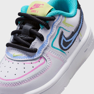Nike Force 1 TD 'White Hyper Pink Dusty Cactus Anthracite'