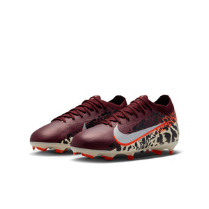 Nike United Jr. Mercurial Vapor 16 Pro FG Low GS 'Burgundy Crush University Red Fossil Metallic Silver'