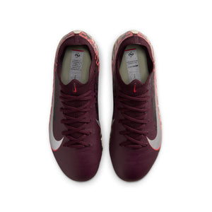 Nike United Jr. Mercurial Vapor 16 Pro FG Low GS 'Burgundy Crush University Red Fossil Metallic Silver'