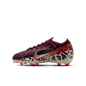 Nike United Jr. Mercurial Vapor 16 Pro FG Low GS 'Burgundy Crush University Red Fossil Metallic Silver'