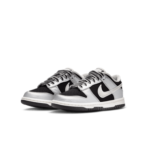 Nike Dunk Low LV8 GS 'Metallic Silver Black Sail'