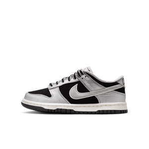 Nike Dunk Low LV8 GS 'Metallic Silver Black Sail'