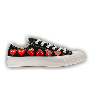 Comme des Garçons PLAY x Converse Chuck 70 Low 'Multi Heart - Black'