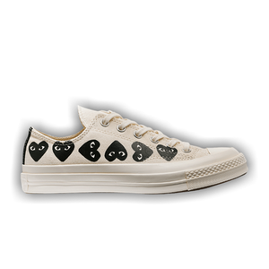 Comme des Garçons PLAY x Converse Chuck 70 Low 'Multi Heart - Beige'