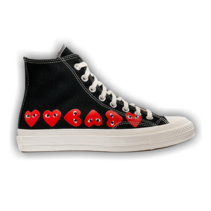 Comme des Garçons PLAY x Converse Chuck 70 High 'Multi Heart - Black'
