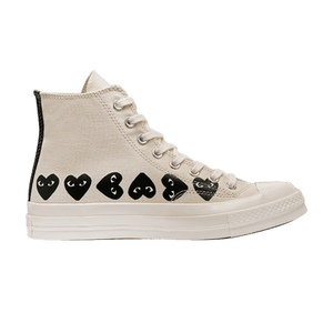 Comme des Garçons PLAY x Converse Chuck 70 High 'Multi Heart - Beige'