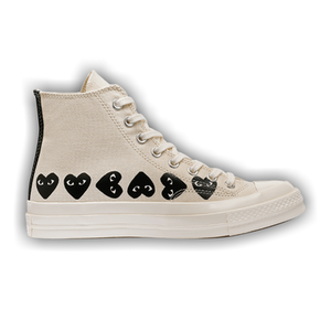 Comme des Garçons PLAY x Converse Chuck 70 High 'Multi Heart - Beige'