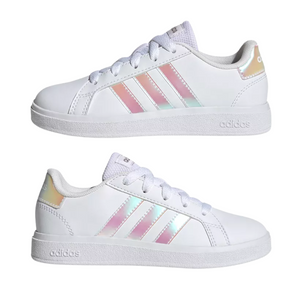 Adidas Grand Court 2.0 Big Kid 'White Iridescent'