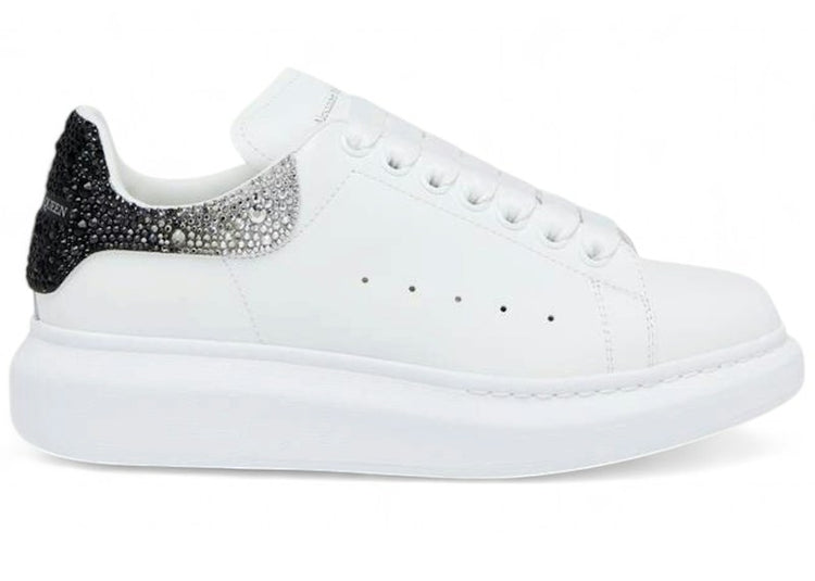 Alexander McQueen Oversized White Black Silver Crystal (Women's) 666407WIAIF9087