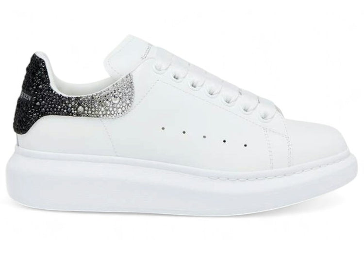 Alexander McQueen Oversized White Black Silver Crystal 729541WIAIF9087