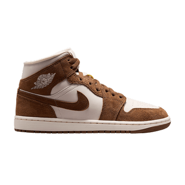 Wmns Air Jordan 1 Mid 'Light British Tan Chalk'