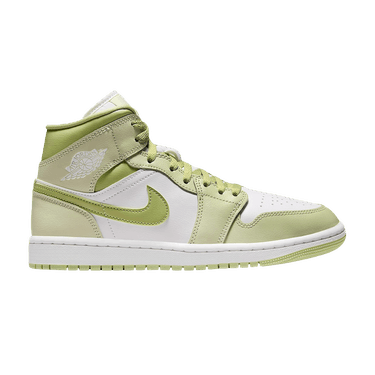 Air Jordan Wmns 1 Mid 'Olive Aura Lawn Coconut Milk Sail'