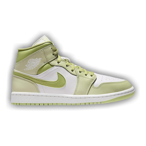 Air Jordan Wmns 1 Mid 'Olive Aura Lawn Coconut Milk Sail'