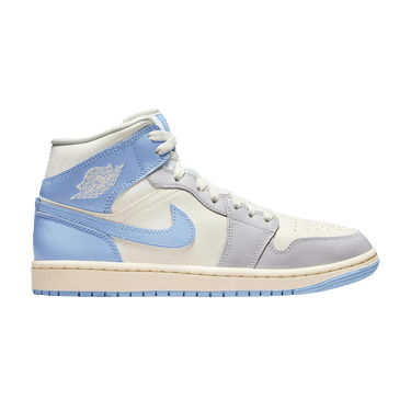Wmns Air Jordan 1 Mid 'Psychic Blue Sail Coconut Milk'