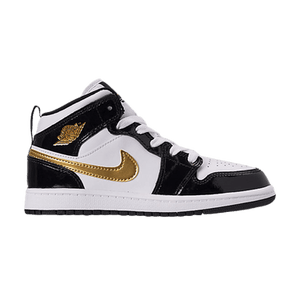 Air Jordan 1 Mid Patent SE PS 'Black Gold'