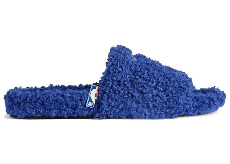 Balenciaga Furry Open Mule NBA Blue White 654747 W14C5 4094