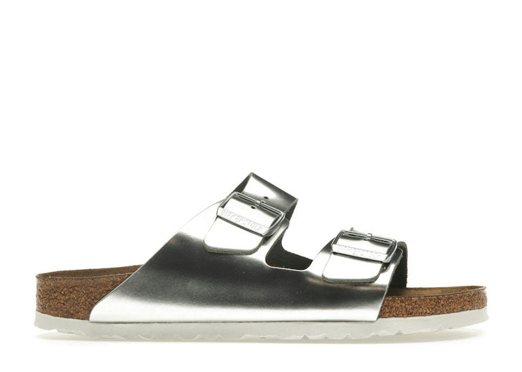 Birkenstock Arizona Softbed Metallic Silver (Women's) 1005960/1005961