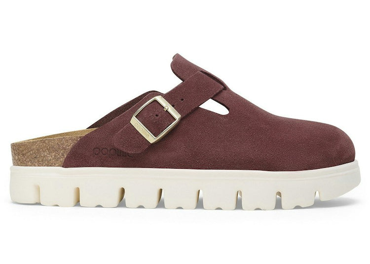 Birkenstock Boston Chunky Suede Berry Crush (Narrow) (Women's) 1028395
