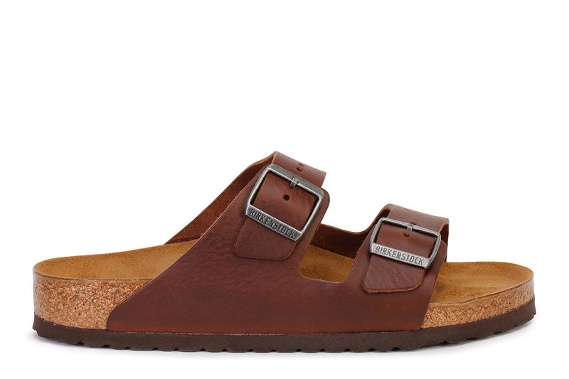 Birkenstock Arizona Leather 'Vintage Wood Roast'