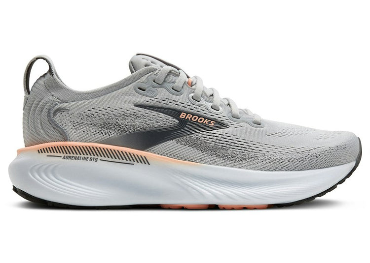 Brooks Adrenaline GTS 25 Grey Blackened Pearl Coral (Women's) 120443-1B-032