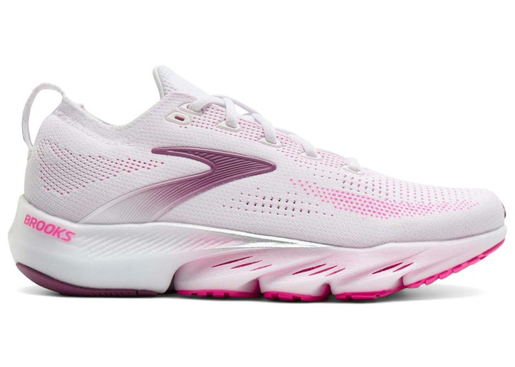 Brooks Glycerin Flex White Cyber Pink Argyle (Women's) 120467-1B-136