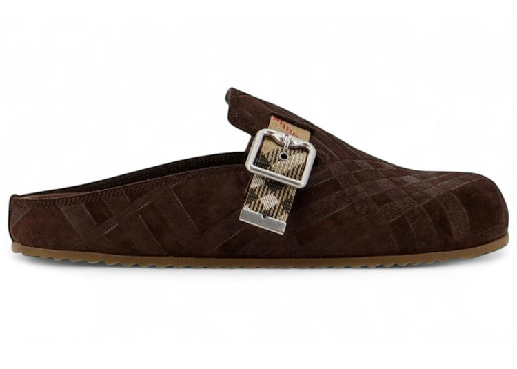 Burberry Check Urchin Clog Snug Brown 8114608