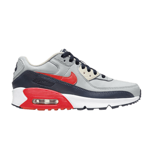 Nike Air Max 90 Leather GS 'Light Smoke Bright Crimson'