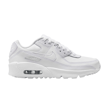 Nike Air Max 90 Leather GS 'White Metallic Silver'