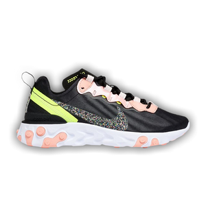 Nike Wmns React Element 55 Premium 'Black Coral Stardust'