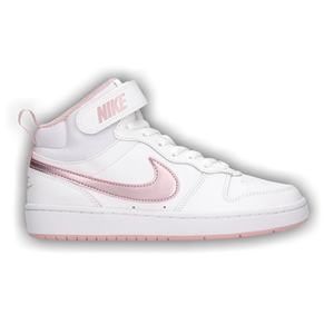 Nike Court Borough Mid 2 GS 'White Pink Glaze'