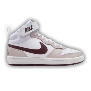 Nike Court Borough Mid 2 GS 'Platinum Violet Burgundy Crush'