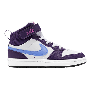 Nike Court Borough Mid 2 PS 'White/Eggplant/Active Fuchsia/Royal Pulse'