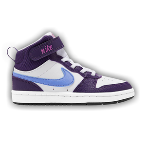 Nike Court Borough Mid 2 PS 'White/Eggplant/Active Fuchsia/Royal Pulse'