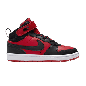 Nike Court Borough Mid PS 'Black University Red'