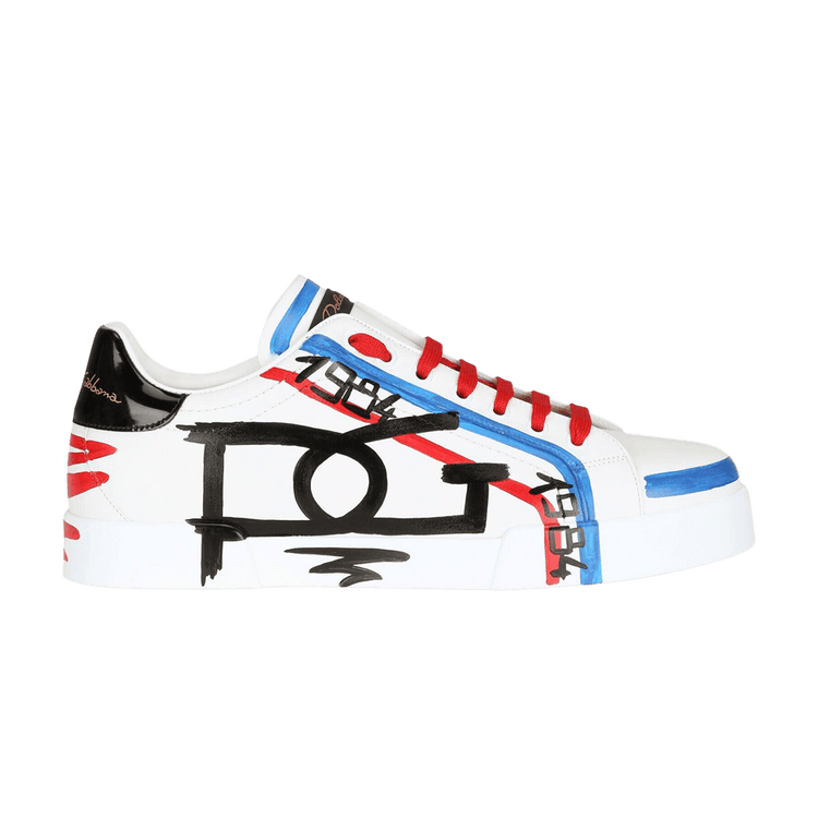 Dolce & Gabbana Portofino 'White Blue Red Hand Painted' CS1558 B5846 8P218