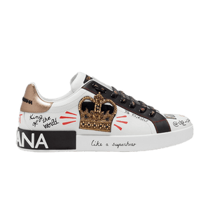 Dolce & Gabbana Portofino 'Printed Crown Embroidery Patch - White'