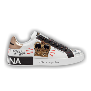 Dolce & Gabbana Portofino 'Printed Crown Embroidery Patch - White'