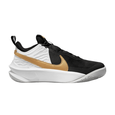 Nike Team Hustle D10 GS 'Black Metallic Gold'