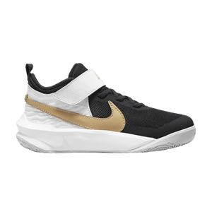 Nike Team Hustle D10 PS 'Black White Metallic Gold'
