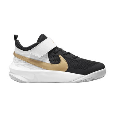 Nike Team Hustle D10 PS 'Black White Metallic Gold'