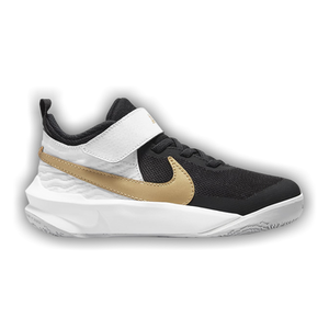 Nike Team Hustle D10 PS 'Black White Metallic Gold'