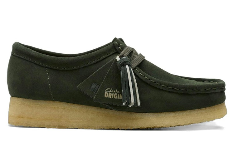 Clarks Originals Wallabee Forest Green Suede (Women's) 26179318