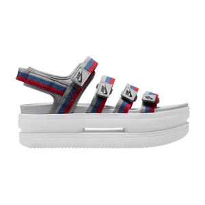 Nike Wmns Icon Classic Sandal 'Metallic Silver Game Royal'