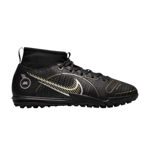 Nike Mercurial Superfly 8 Academy TF GS 'Black Metallic Gold'
