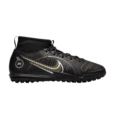 Nike Mercurial Superfly 8 Academy TF GS 'Black Metallic Gold'