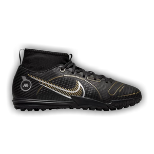 Nike Mercurial Superfly 8 Academy TF GS 'Black Metallic Gold'