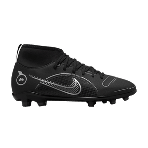 Nike Mercurial Superfly 8 Club MG GS 'Black Metallic Silver'