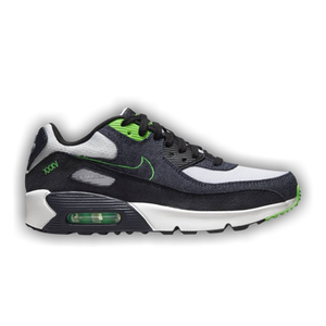 Nike Air Max 90 Leather SE GS 'Black Scream Green'