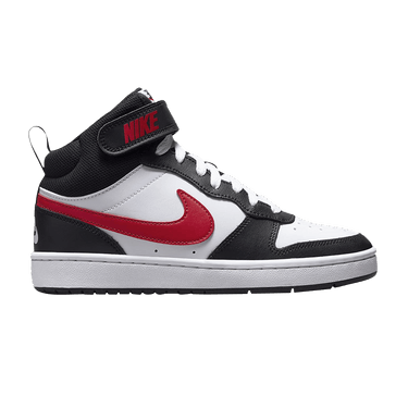 Nike Court Borough Mid 2 GS 'White Black University Red'