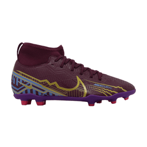 Nike Kylian Mbappé x Mercurial Superfly 9 Club FG MG GS 'Dark Beetroot'